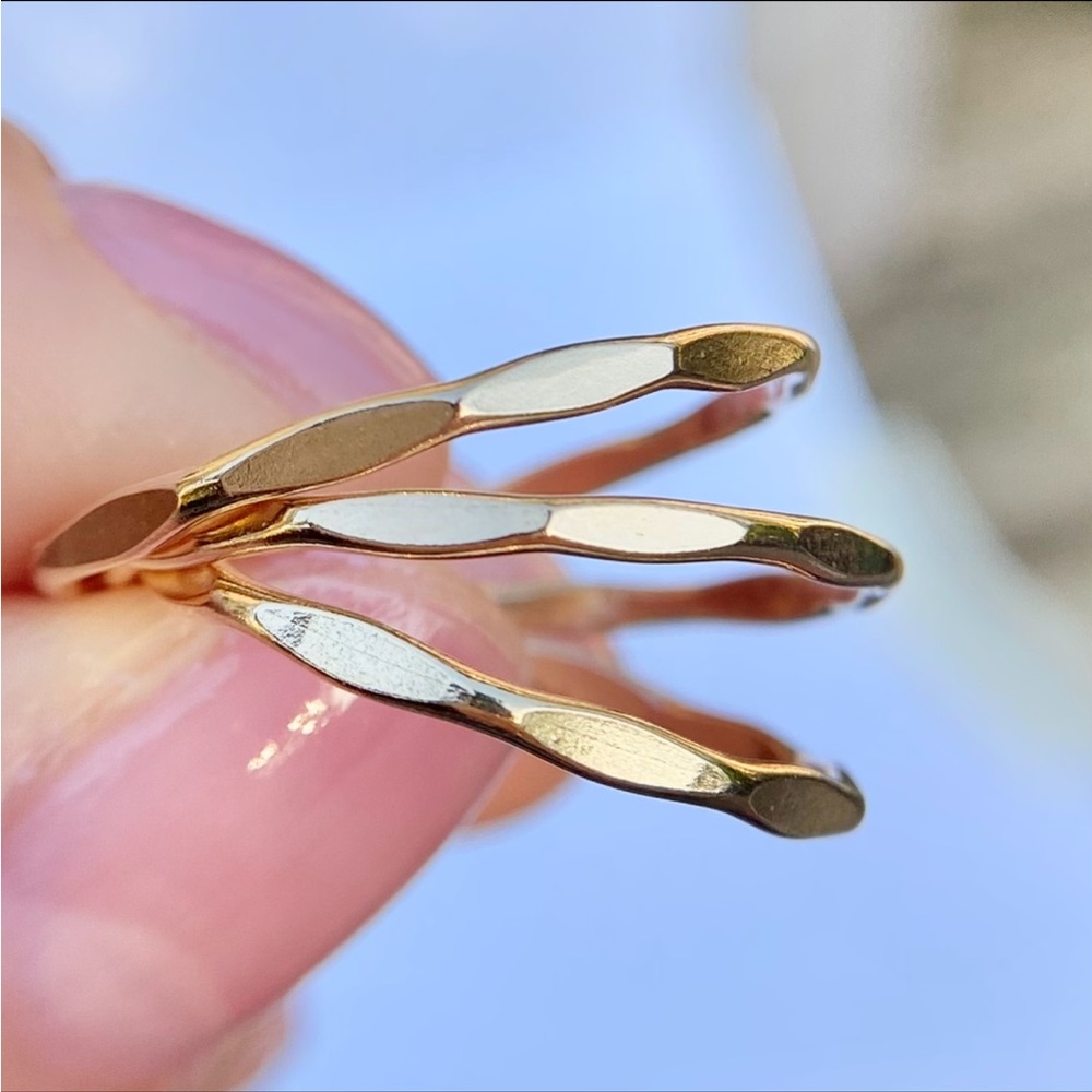 Delicate Gold Twisted Band Ring - Women’s Stacking Ring